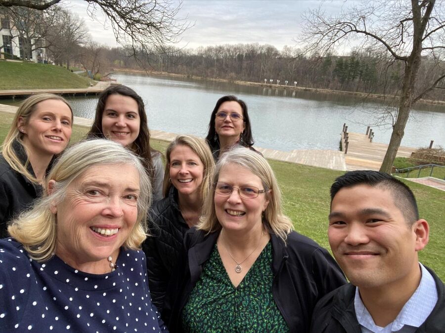 Ten Steps trainers at a Loyola certification dinner