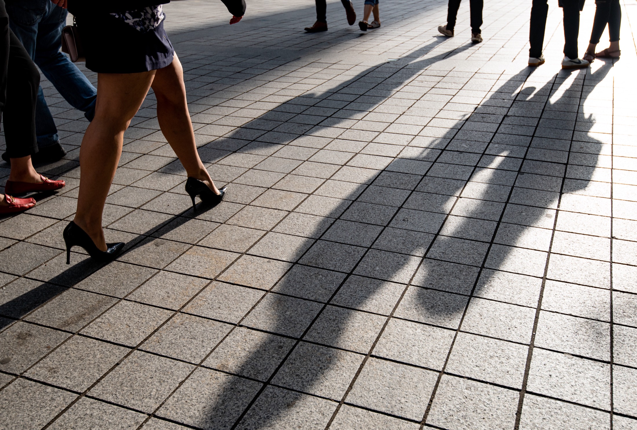 People walking through a building in Washington DC