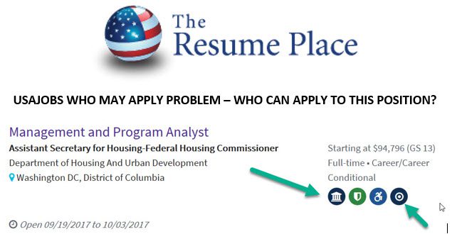 USAJOBS “WHO MAY APPLY” PROBLEM
