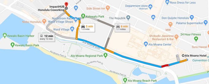 Impact Hub General Area Map