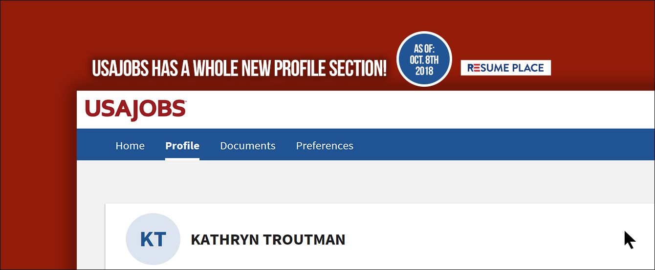 USAJOBS Has a Whole New Profile Section