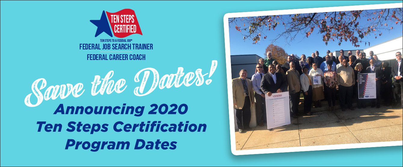 Announcing 2020 Ten Steps Certification Program Dates
