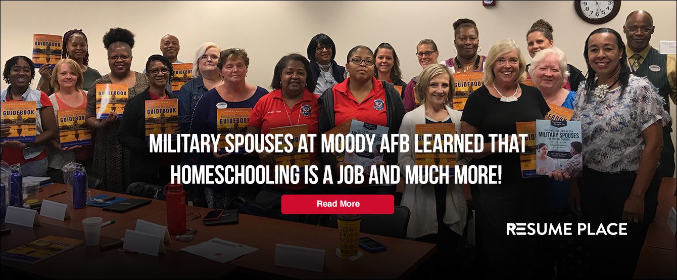 Kathryn Teaches Moody AFB Spouses about Job Blocks