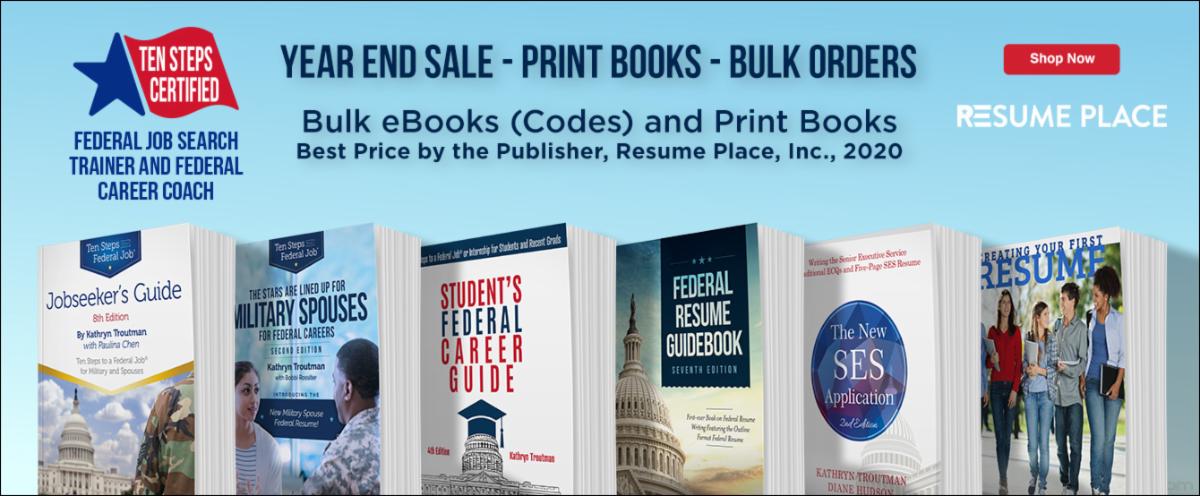 2020 YEAR END FEDERAL CAREER BOOK SALE !
