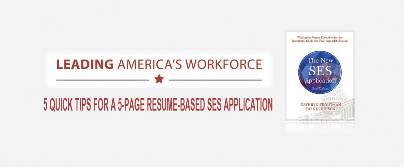 5 Quick Tips for a 5-page SES Application