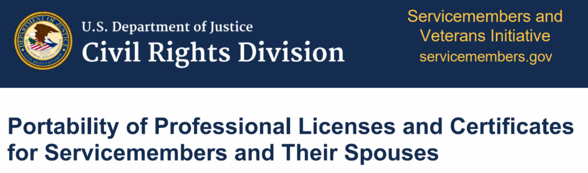 State Certification or License Transferrabilityfor Active-Duty Military Spouses