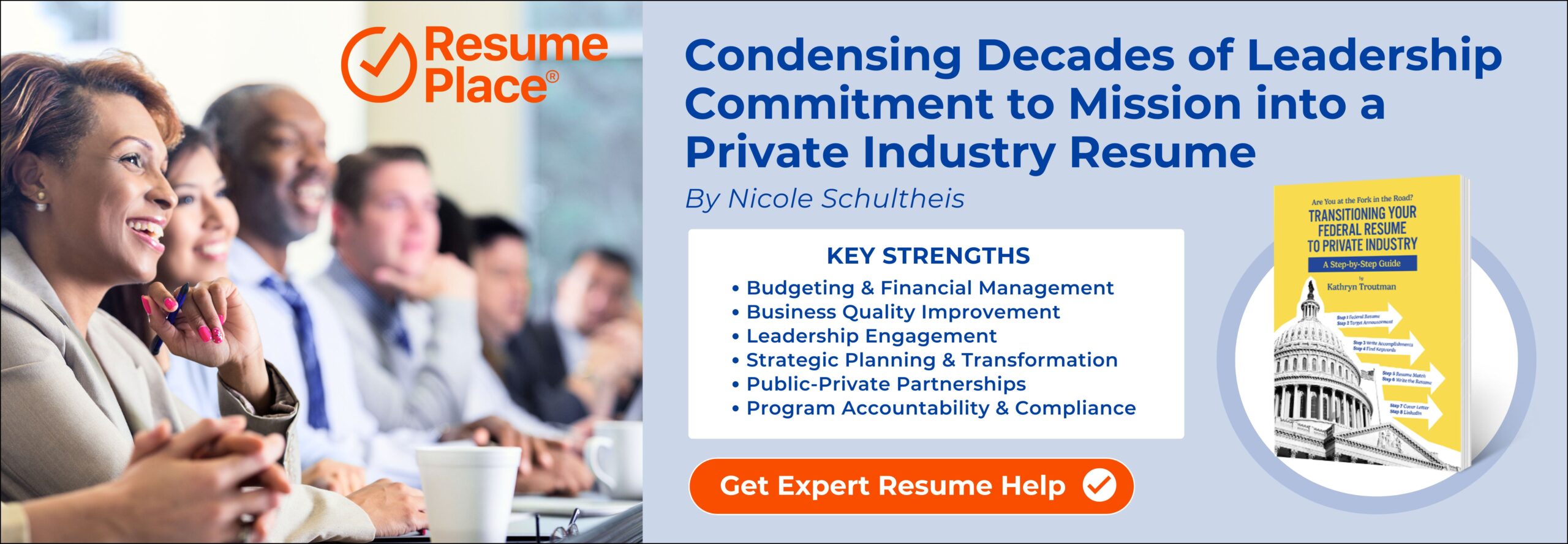 Condensing Decades of Leadership Commitment to Mission into a 2-Page Private Industry Resume