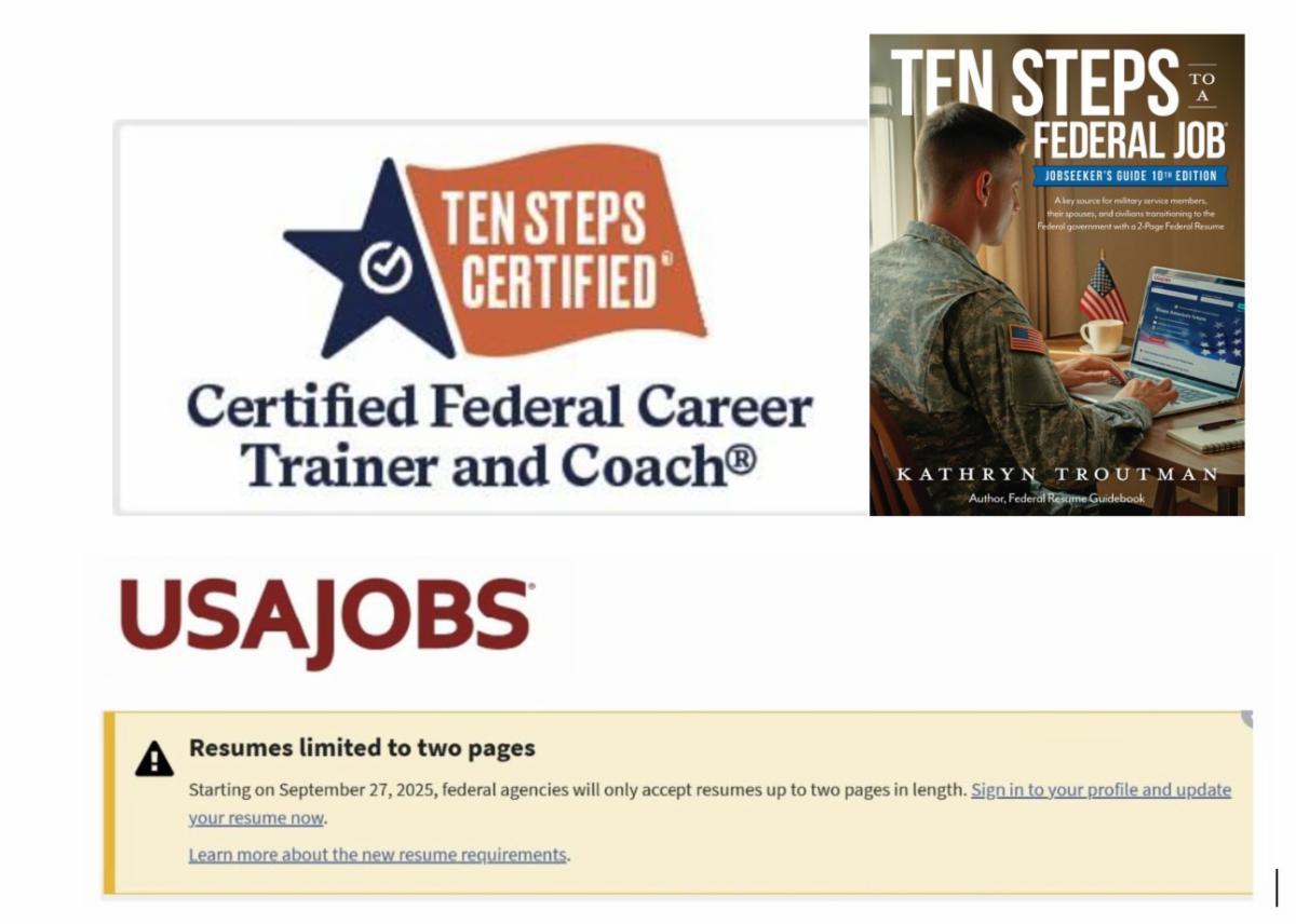 Career Coaches: Important Trainingfor 2-Page Federal Resume and Hiring Authorities